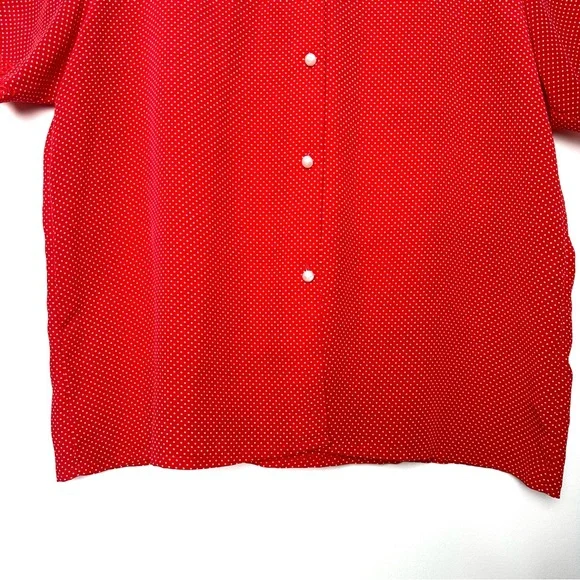 Vintage Retro Lolita Polka Dot Blouse Feminine Coquette Girl Embroidered Collar - Picture 4 of 11